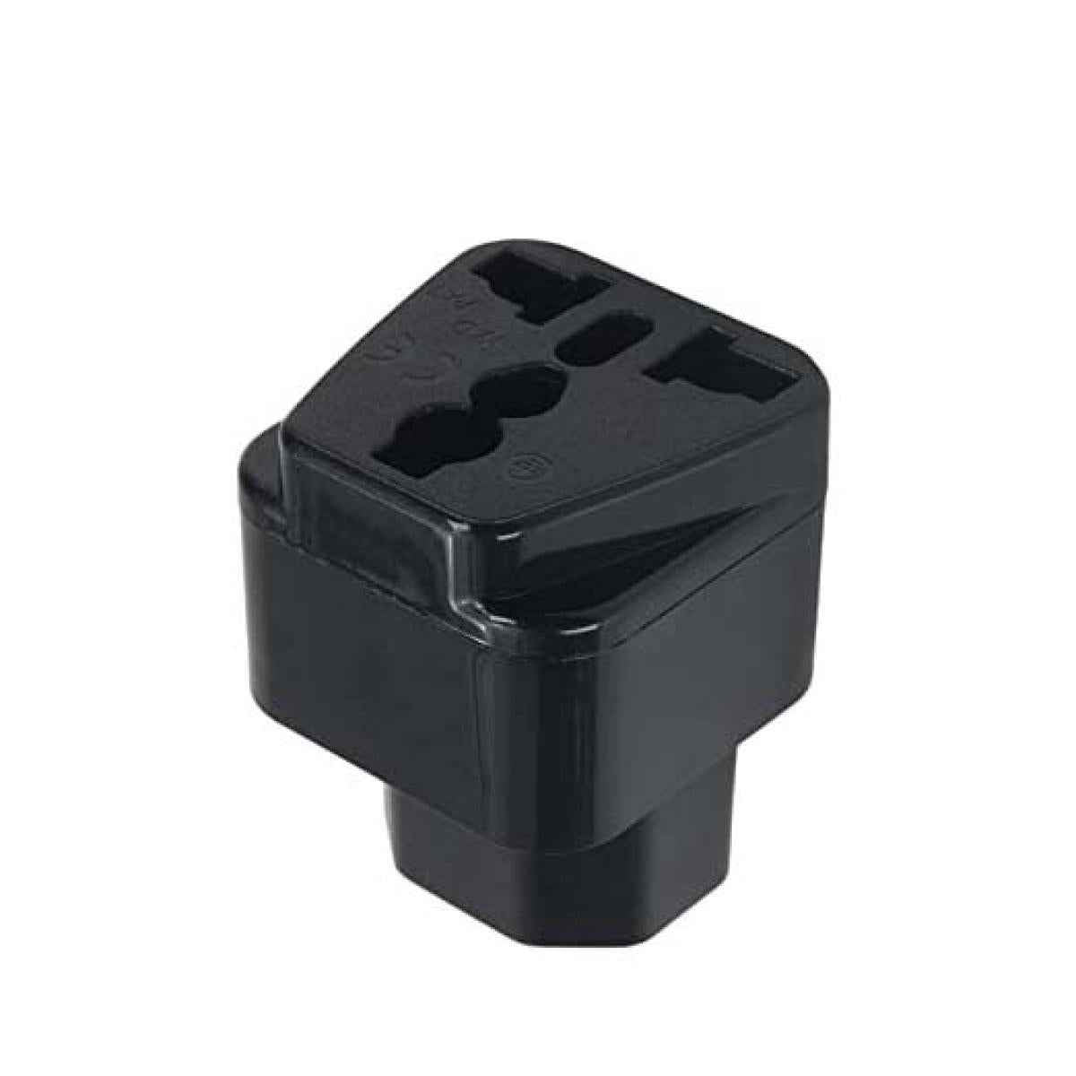 C13 Male to Universal Female Socket Power Adapter Converter