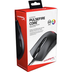 Hyperx Pulsefire Core Rgb Gaming Mouse Pixart 3327 Sensor Up To 6,200dpi 7 Programmable Buttons Black - CompuMe