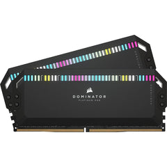 CORSAIR DOMINATOR PLATINUM RGB 64GB (2x32GB) DDR5 RAM 6000MT/s CL30 Memory Kit — Black | CMT64GX5M2B6000C30 |