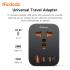 Mcdodo Cp 0750 Universal Travel Adapter One for 4 Outputs (ac + 2 USB - C + USB) 20w Worldwide Use EU Travel Plug with 3 USB Black
