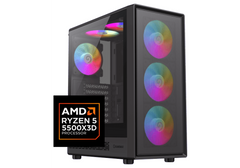 CompuMe 5500X3D Gaming Desktop | AMD Ryzen™ 5 5500X3D 96MB Cache, Nvidia GeForce RTX 5060 8GB GDDR7, 16GB DDR4 3200Mhz Fury Beast, 1TB NV3 6000MB/S, 240mm AIO Liquid Cooling - Ryzen X3D
