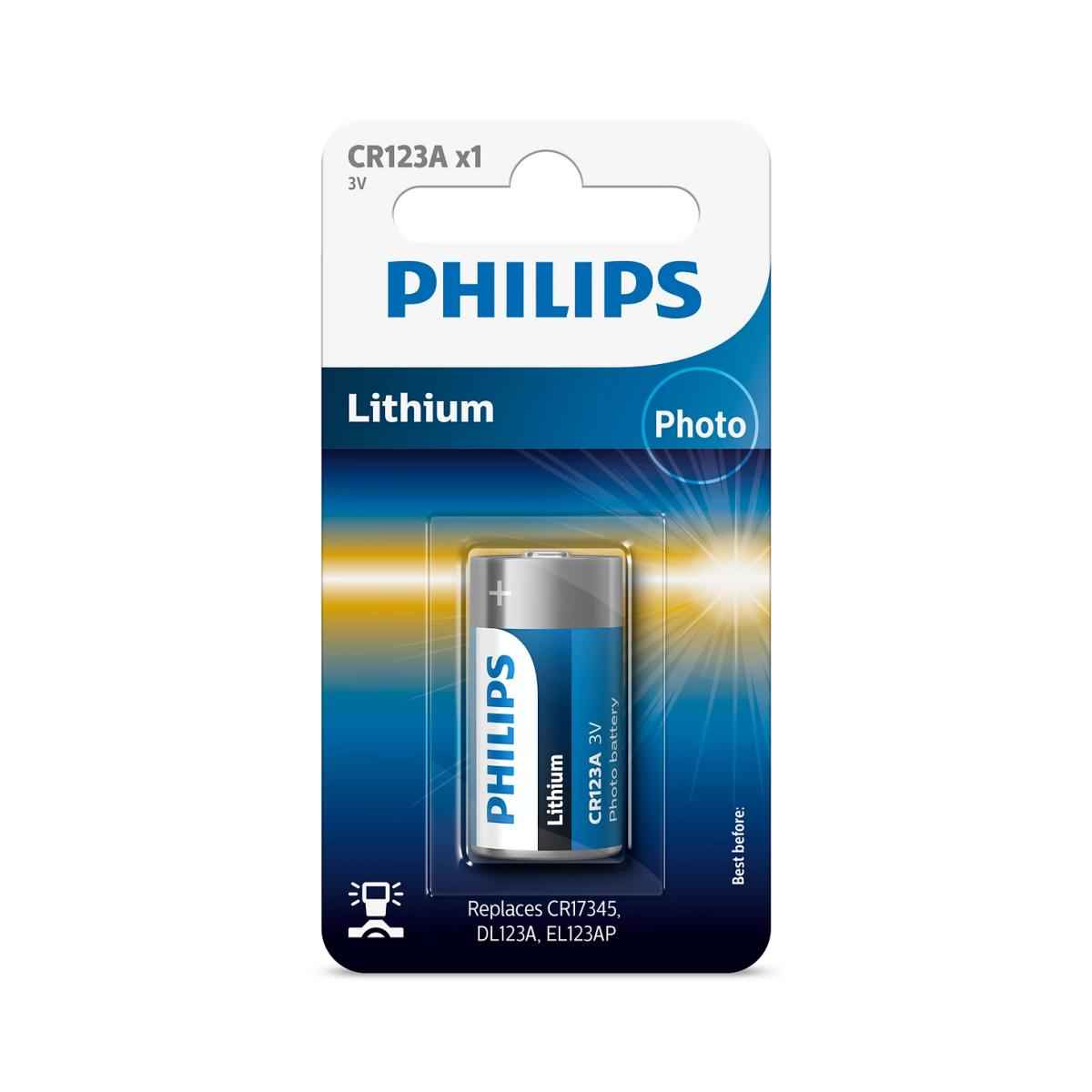 Philips CR123A/97 Lithium Camera Battery 3V