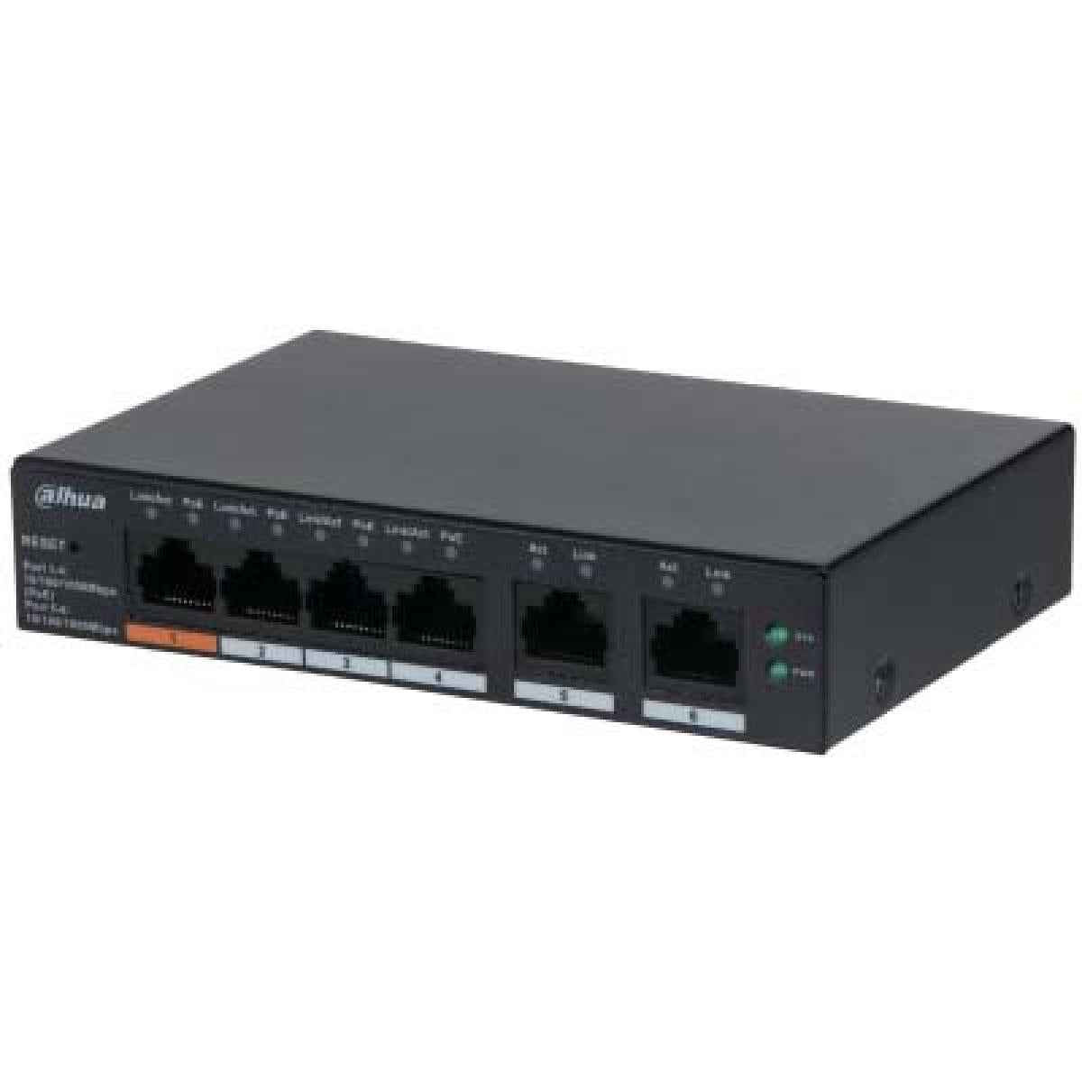 Dahua CS4006-4GT-60 6-Port Cloud Managed Desktop Gigabit Switch with 4-Port PoE