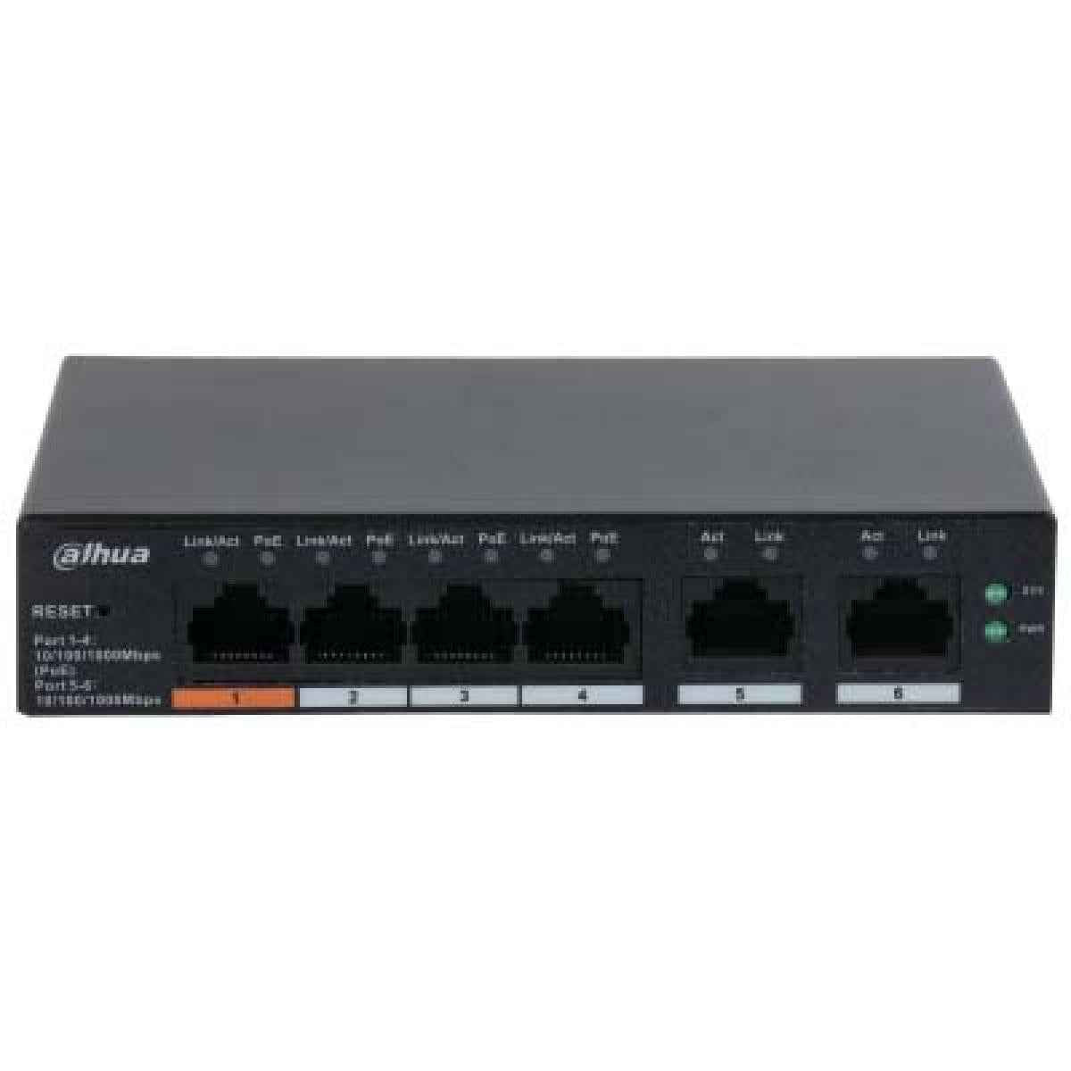 Dahua CS4006-4GT-60 6-Port Cloud Managed Desktop Gigabit Switch with 4-Port PoE