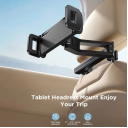 JOYROOM JR-ZS369 Car Seat Back Phone Tablet Holder 360-Degree Rotation Car Headrest Mount Phone Bracket / 18 Months Warranty