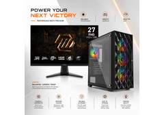 CompuMe 4.5 Gaming Bundle | Intel CORE I7 14700F 20 Core , GeForce RTX 5060 8GB GDDR7 , 16 DDR5 5600Mhz Fury Beast, 1TB NV3 6000MB/S w/ MAG 275F E20 27" FHD Gaming Monitor
