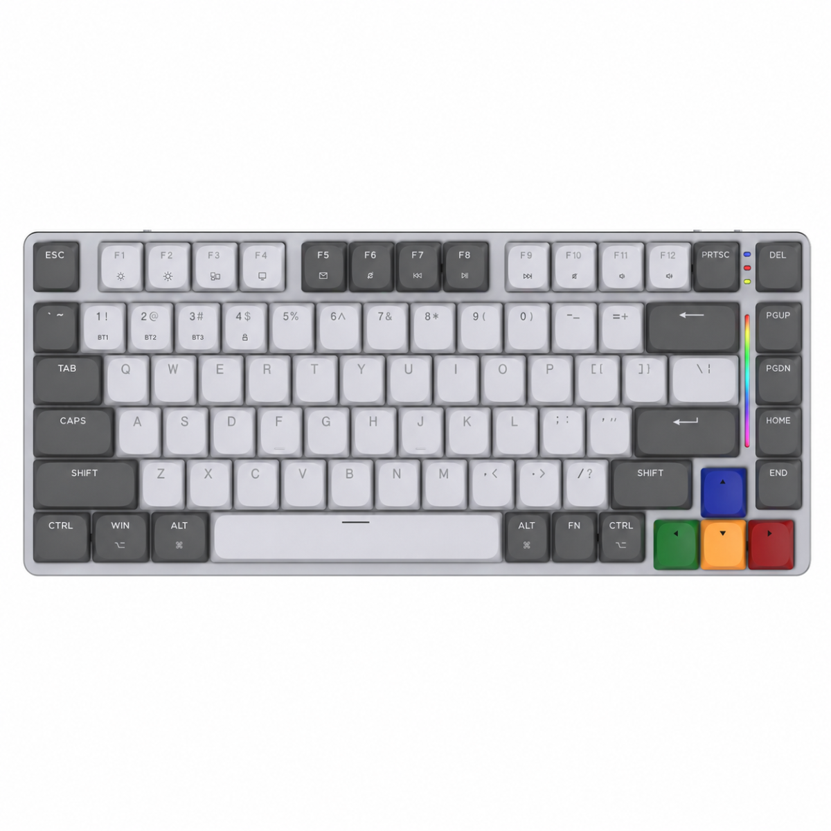 Fantech SUPER MAXFIT AIR83 MK915 Low-Profile Wireless Mechanical Keyboard Grey – Red Switch