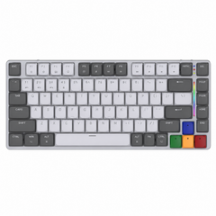 Fantech SUPER MAXFIT AIR83 MK915 Low-Profile Wireless Mechanical Keyboard Grey – Red Switch