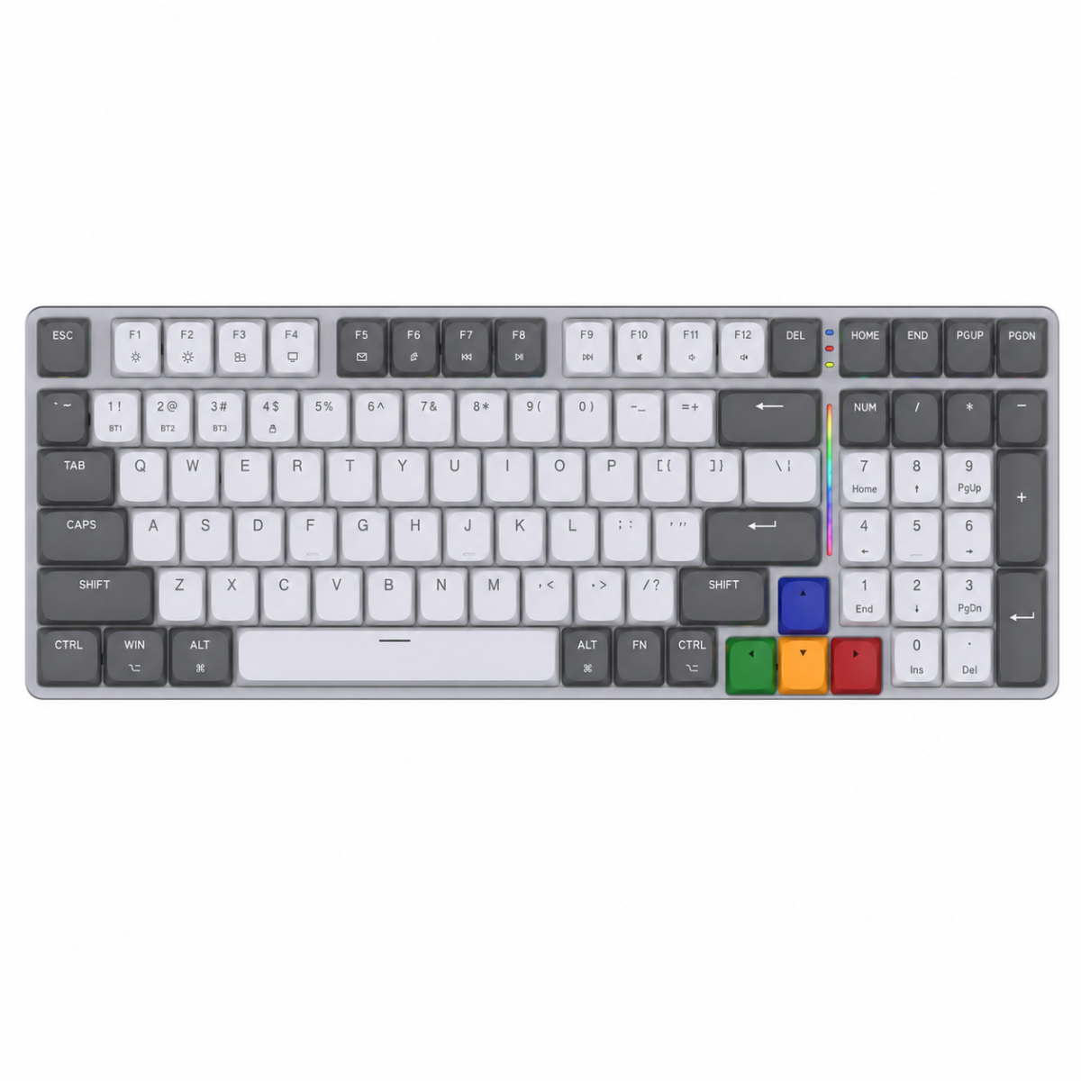 Fantech SUPER MAXFIT AIR99 MK916 Low-Profile Wireless Mechanical Keyboard Grey – Red Switch