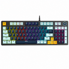Fantech ATOM96 MK890V2 MIZU Wired Mechanical Keyboard SkyBlue / Navy – Rosie Switch