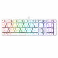 Fantech MAXFIT108 RGB MK855 Wired Mechanical Keyboard White – Red / Blue Switch