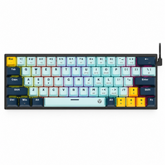 Fantech ATOM63 MK874V2 MIZU Wired Mechanical Keyboard SkyBlue / Navy – Rosie Switch
