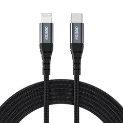 CHOETECH IP0041 USB C To Lightning Cable [2m/6.6ft Apple MFi Certified] Premium Nylon Braided