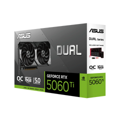 ASUS Dual GeForce RTX 5060 Ti 16GB OC Edition GDDR7 Graphics Card