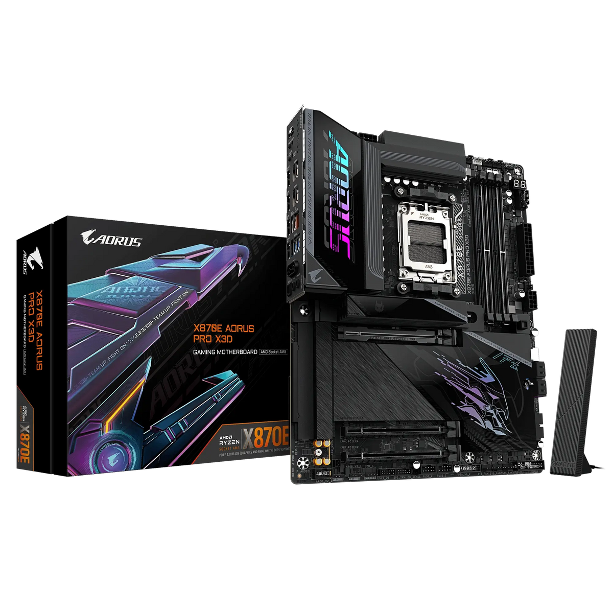 GIGABYTE X870E AORUS PRO X3D WiFi 7 & Bluetooth DDR5 Motherboard - for AMD