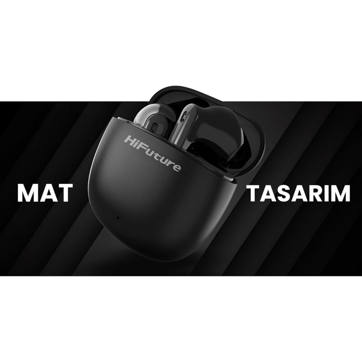 Hifuture Colorbuds2 Tws Earphones, Bluetooth 5.3, 20 Hours Playtime, Ipx5 Sweatproof, Enc For Calls, Dynamic Bass, Wireless Earbuds Black