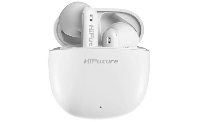 Hifuture Colorbuds2 Tws Earphones, Bluetooth 5.3, 20 Hours Playtime, Ipx5 Sweatproof, Enc For Calls, Dynamic Bass, Wireless Earbuds White