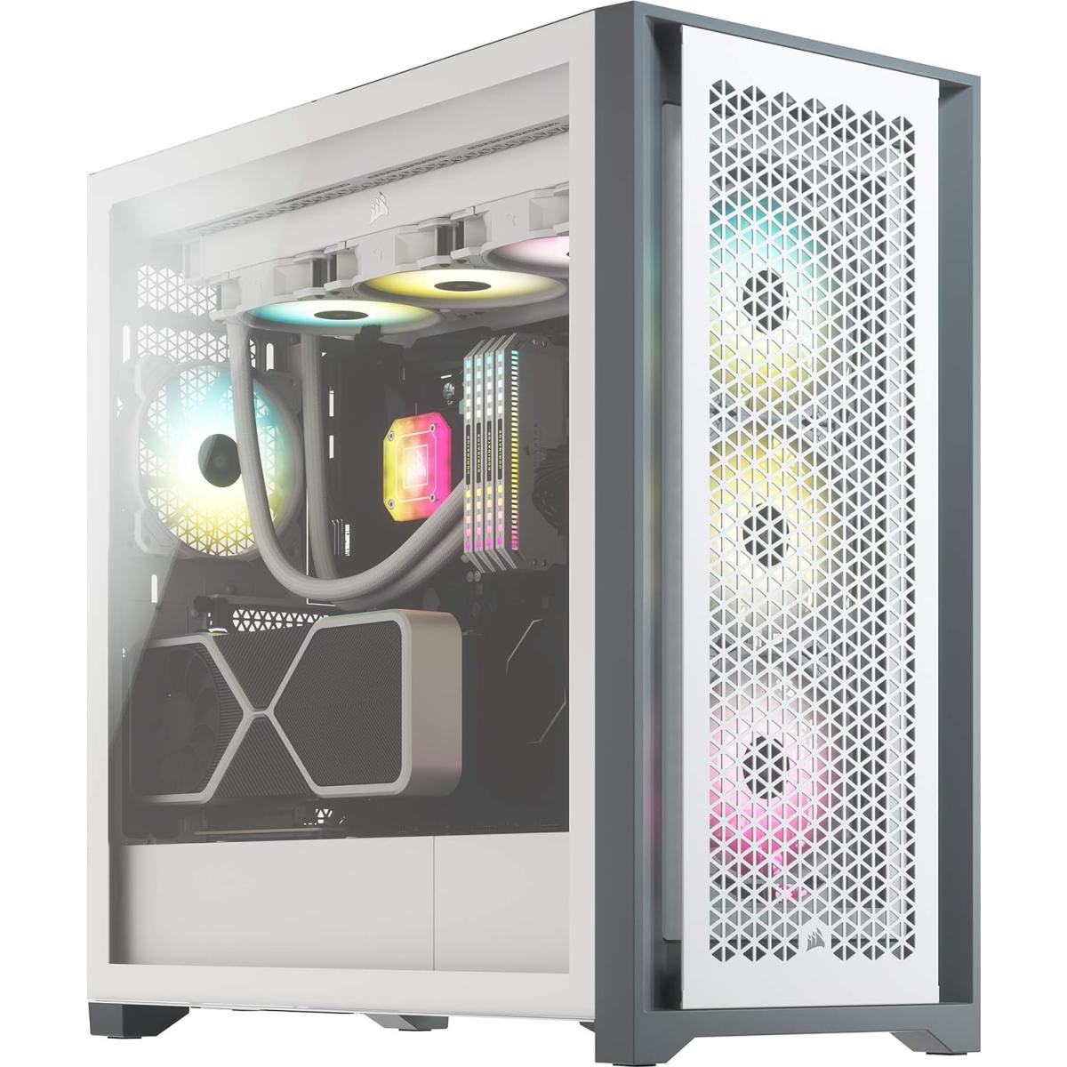 Corsair iCUE 5000D AIRFLOW Tempered Glass Mid - Tower ATX Gaming Case with 120mm