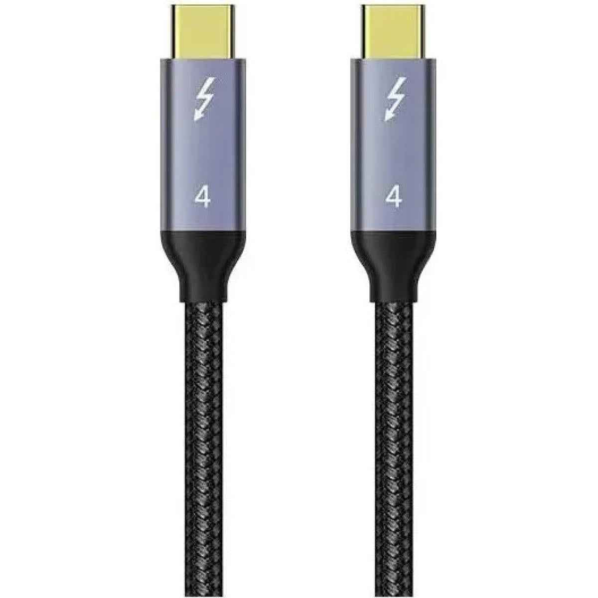 Coteci Thunderbolt 4 Certified Usb C To Usb C Cable, 8k/4k Display/40gbps Compatible With Usb 4 1m Black