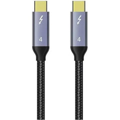 COTECI Thunderbolt 4 Certified USB C to USB C Cable, 8K/4K Display/40Gbps Compatible with USB-4 1M - Black