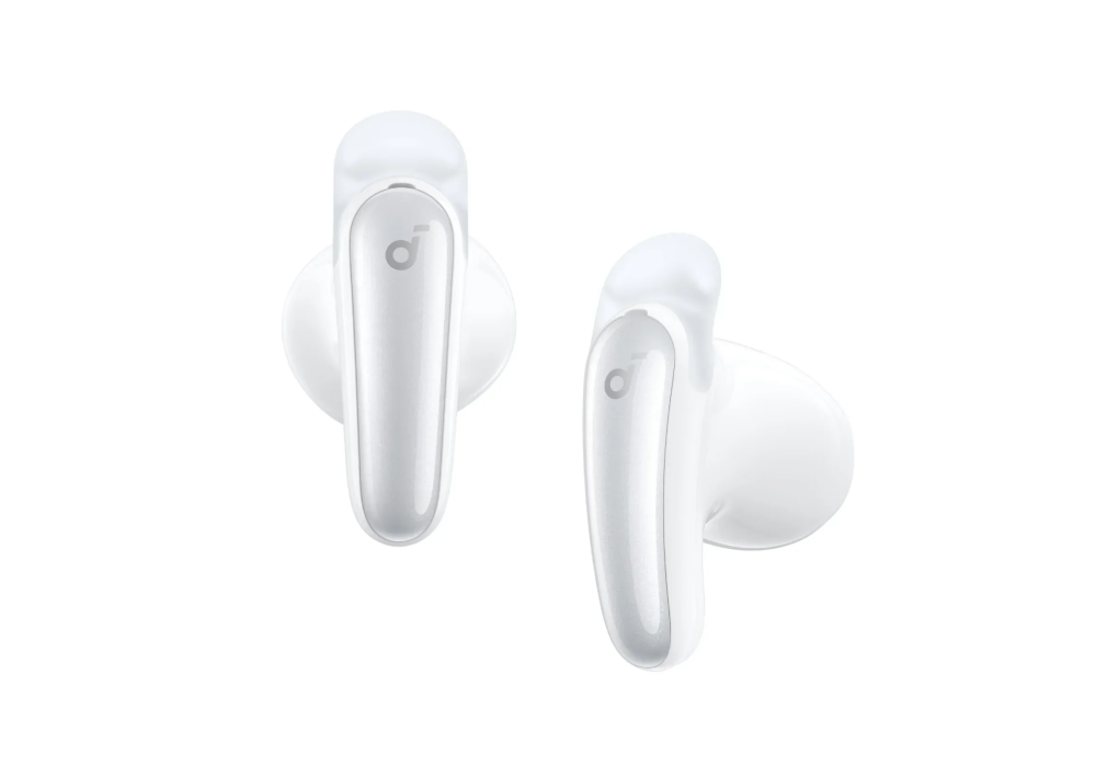 Anker Liberty Buds – Adaptive ANC, Semi‑In‑Ear Comfort with Secure Fins, Spatial Audio, AI Translation, 4‑Mic Clear Calls, 30H Battery Life, White - 18 Month Warranty