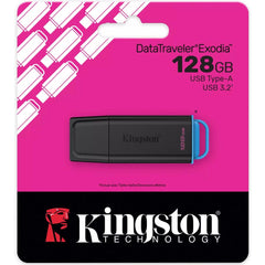 Kingston DataTraveler Exodia Onyx 128GB USB 3.2 Gen 1 Flash Drive - DTXG2/128GB