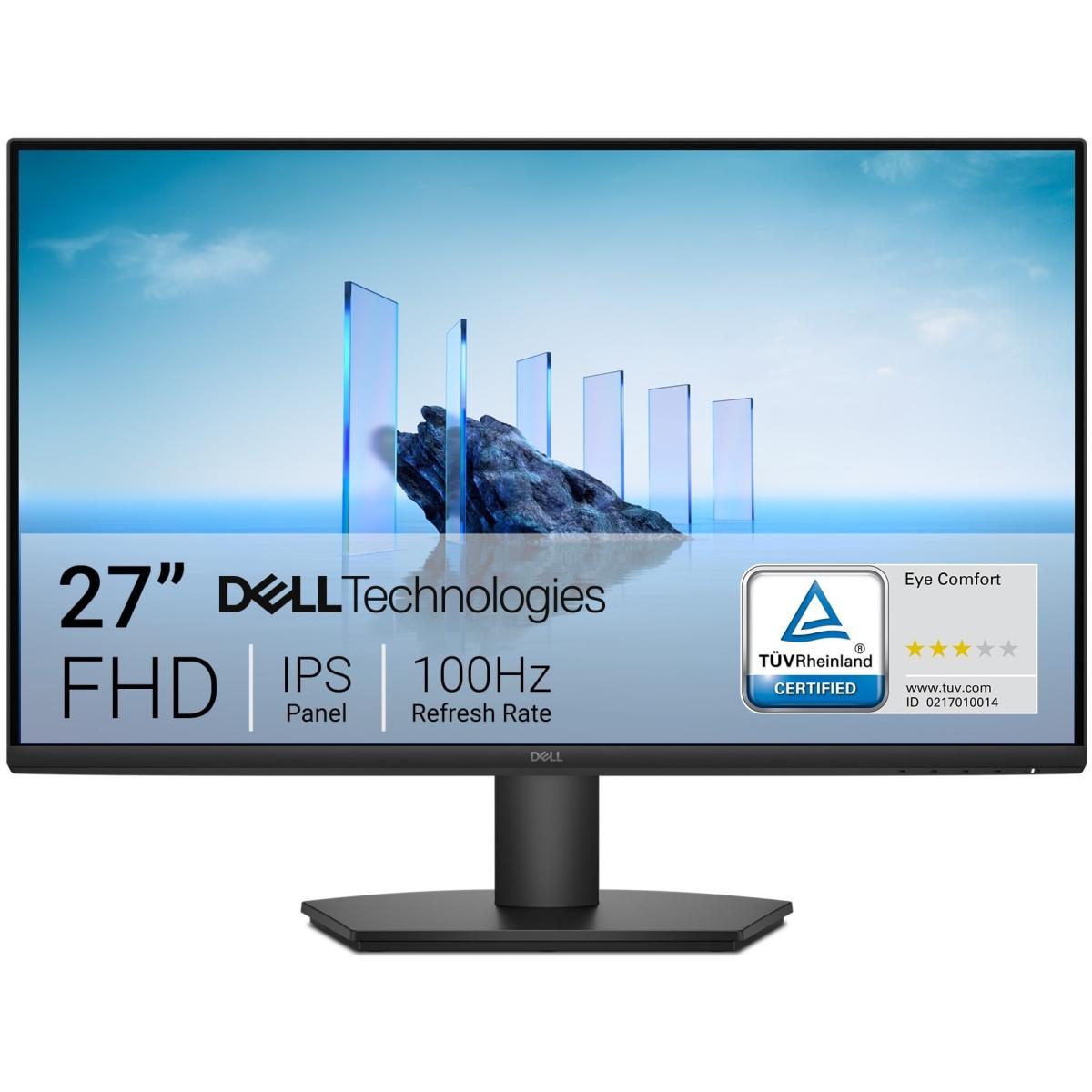 Dell Pro E2725HM 27" IPS Full HD 100Hz Eye Comfort Technology, Anti-glare, Arsenic-free Glass w/ HDMI & VGA & Display Ports , Black