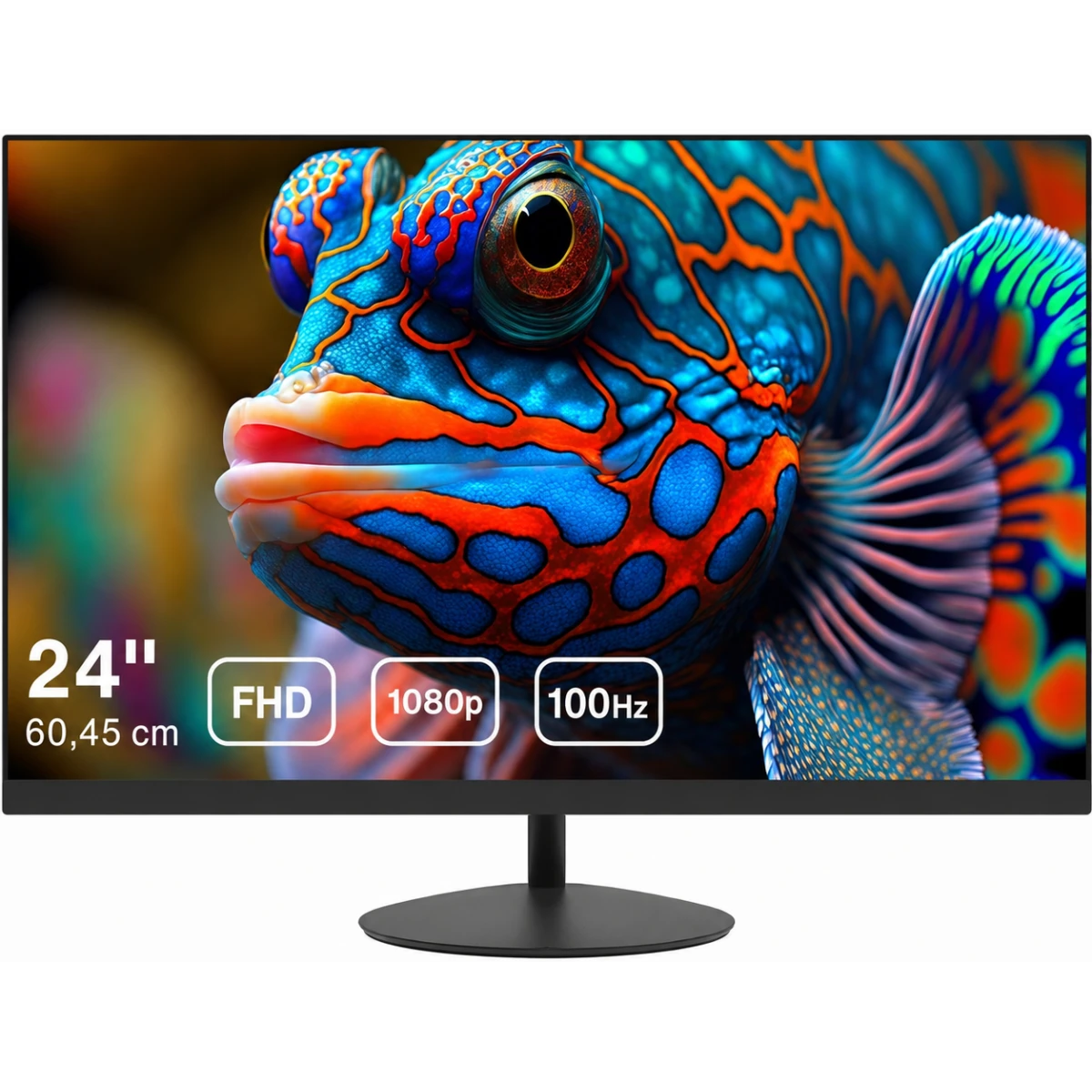 Dahua LM24-A200K 24” Full HD 100Hz Anti-Blue Light Eye-Protective Micro Bezel Design w/ HDMI & VGA Interface - Black