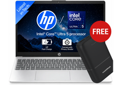 HP AI Business Laptop 15-fd2104TU Free Power Bundle, Intel Ultra 5 225U 4.8GHz 12 Cores, 8GB DDR5, 512GB PCIe SSD, 15.6" FHD, WiFi 6, BT 5.4, Natural Silver w/ MARSRIVA 10000mAh Fashion Power Bank