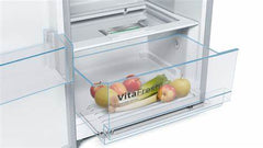 Bosch Refrigerator A++ Freestanding 186*60Cm, 348Lit, Stainless Steel - KSV36VL30U