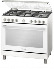 Bosch Range Cooker Gas, 5Burneers, 147Lit, 90*60Cm, White - HGV1F0V20S