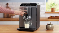 Bosch Vero Cafe Fully Automatic Coffee Machine Diamond, Water Tank 2Lit, 1400Watts, Titanium Metallic - TIE20504