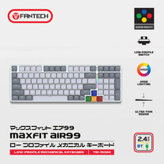 Fantech Super Maxfit Air99 Mk916 95% Low Profile Wireless Mechanical Keyboard 3 Connection Mode