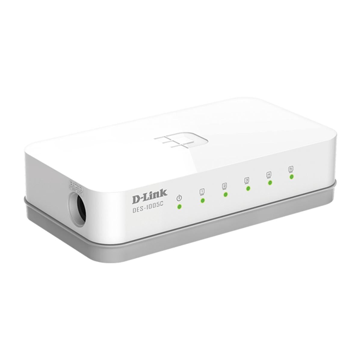 D-Link DES-1005C 5-Port 10/100 Mbps Unmanaged Desktop Switch D-Link DES-1005C 5-Port 10/100 Mbps Unmanaged Desktop Switch