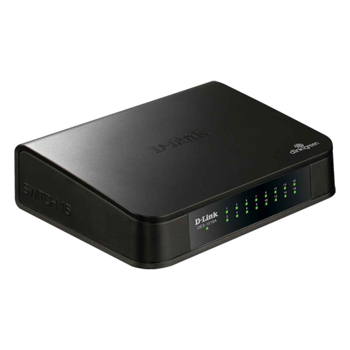 D-Link DES-1016A 16-port 10/100 Unmanaged Switch - UK plug D-Link DES-1016A 16-port 10/100 Unmanaged Switch - UK plug