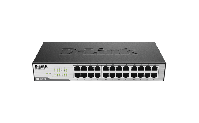 D Link Des 1024d 24 Port Fast Ethernet Unmanaged Switch
