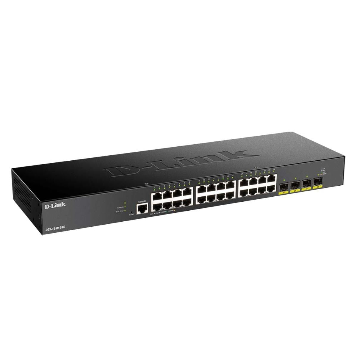 D-Link DGS-1250-28X 28-Port Smart Managed Switch with 10 Gigabit Uplinks