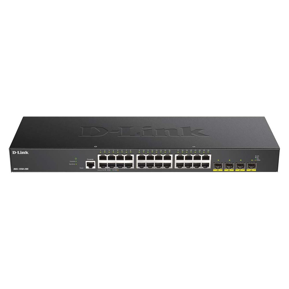D-Link DGS-1250-28X 28-Port Smart Managed Switch with 10 Gigabit Uplinks