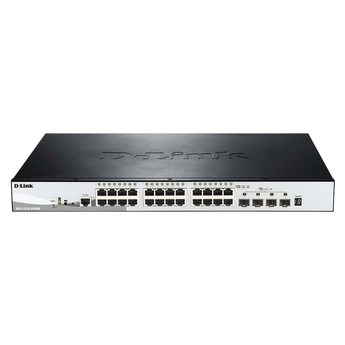 D-Link DGS-1510-28XMP Gigabit Stackable Smart Managed Switch with 10G Uplinks