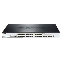 D-Link DGS-1510-28XMP Gigabit Stackable Smart Managed Switch with 10G Uplinks
