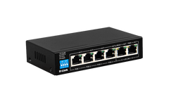 D Link Dgs F1006p E 6 Port 10/100/1000 Switch With 4 Poe Ports And 2 Uplink Ports