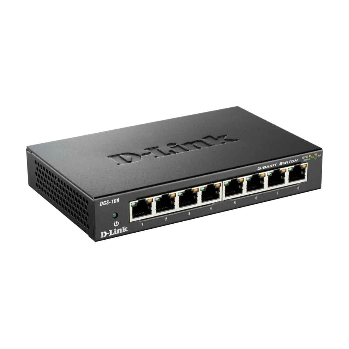 D-Link DGS-108 8-Port Gigabit Unmanaged Desktop Switch D-Link DGS-108 8-Port Gigabit Unmanaged Desktop Switch