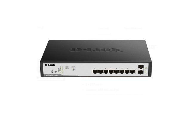 D Link Dgs F1100 10ps E/b 8 Port Poe Gigabit Smart Managed Switch