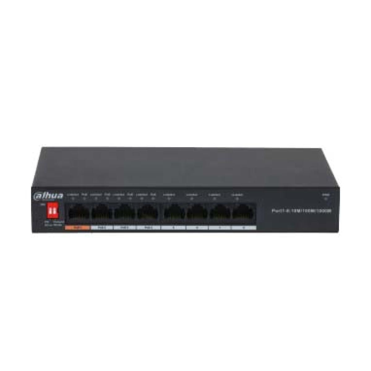 Dahua DH-PFS3008-8GT-60 8-Port Unmanaged Desktop Switch with 4 Port PoE Dahua DH-PFS3008-8GT-60 8-Port Unmanaged Desktop Switch with 4 Port PoE