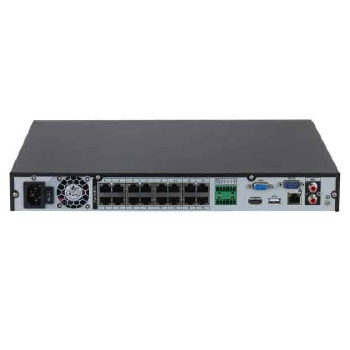 Dahua NVR4232 - 16P - 4KS3 32CH 1U 16PoE 2HDDs Lite Network Video Recorder with portable external hard drive