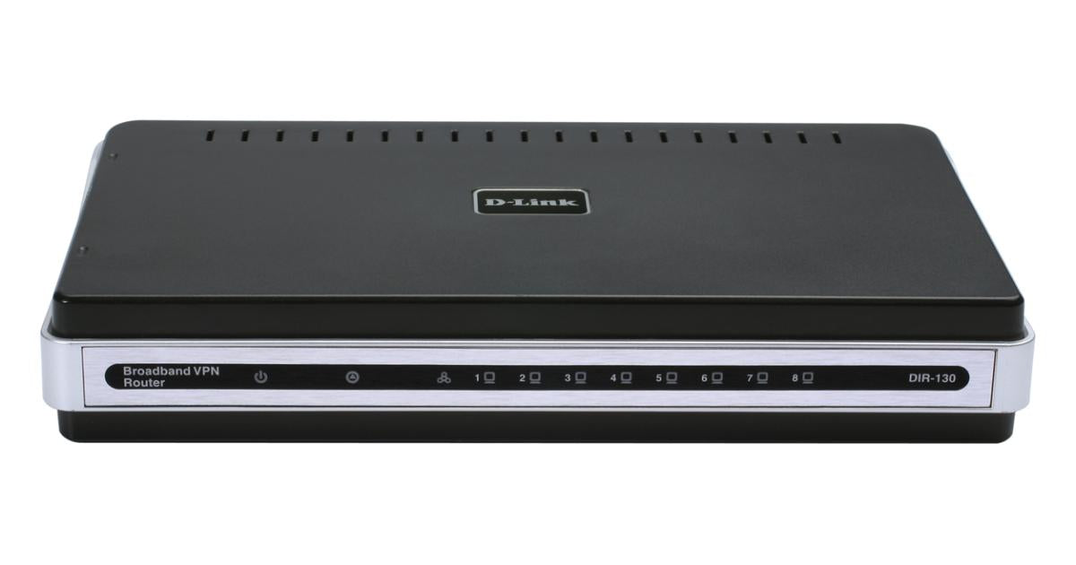 D-Link DIR-130 Ethernet VPN Router with 8-Port Switch D-Link DIR-130 Ethernet VPN Router with 8-Port Switch