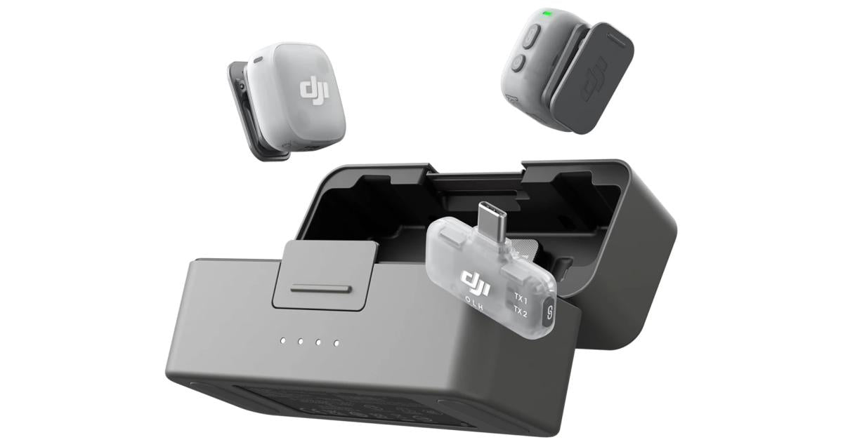 DJI Mic Mini 2 (2 TX + 1 Mobile RX + Charging Case), Lavalier Wireless Vlogging Mic for iPhone/Android/Camera, Bluetooth Microphone, Plug-And-Play, 90h Battery, Streaming, Noise Cancelling
