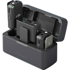 Dji Mic (2 Tx + 1 Rx + Charging Case), Wireless Lavalier Microphone, 250m (820 Ft.) Range, 15 Hour Battery, Noise Cancellation, Wireless Microphone For Pc, Iphone, Android, Record Interview, Vlogs