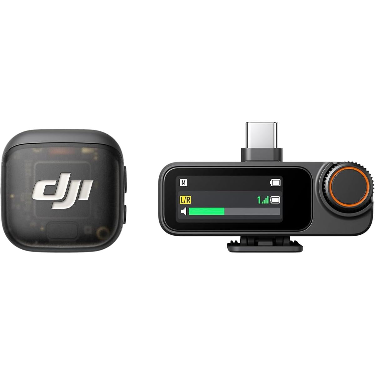 DJI Mic 3 (1 TX + 1 RX), Wireless Lavalier Mic for iPhone/Camera/Android, Ultralight, Extended Operating Time & Fast Charging, 1312ft (400m) Transmission, Noise Cancelling, Vlog, Streaming