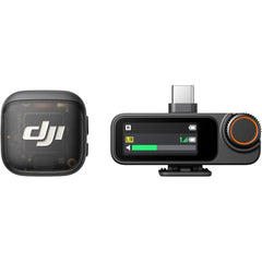 DJI Mic 3 (1 TX + 1 RX), Wireless Lavalier Mic for iPhone/Camera/Android, Ultralight, Extended Operating Time & Fast Charging, 1312ft (400m) Transmission, Noise Cancelling, Vlog, Streaming